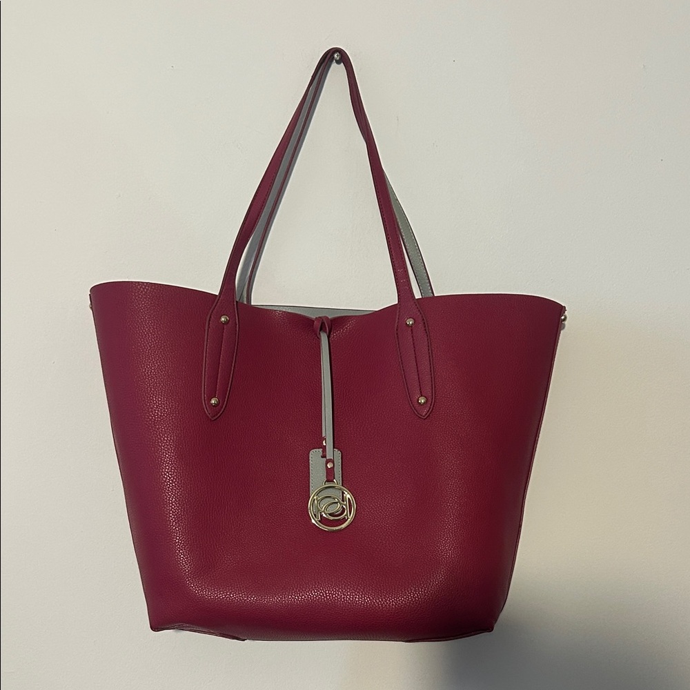 bebe Chic Burgundy Tote Bag